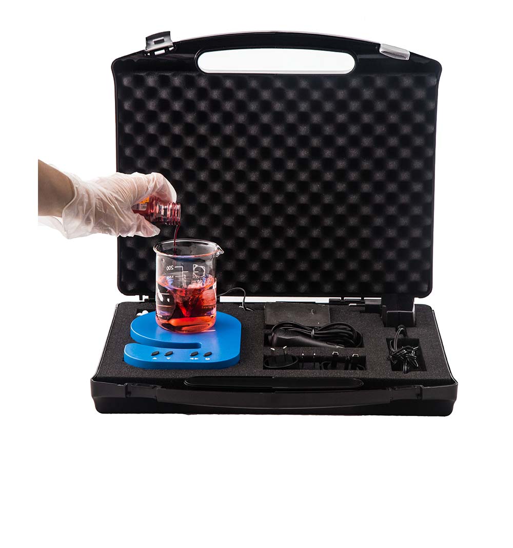 Be9 Agitateur magnétique mobile dans une mallette pratique pour le laboratoire mobile