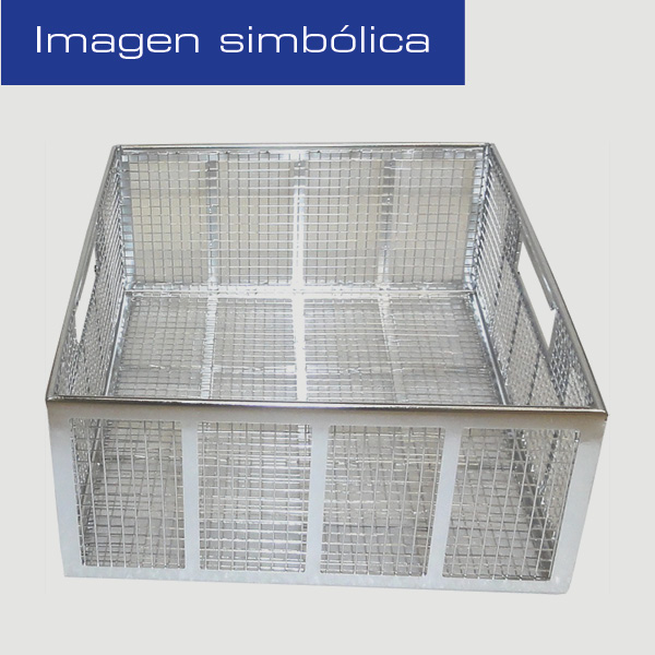 Cestas de rejilla en diferentes alturas